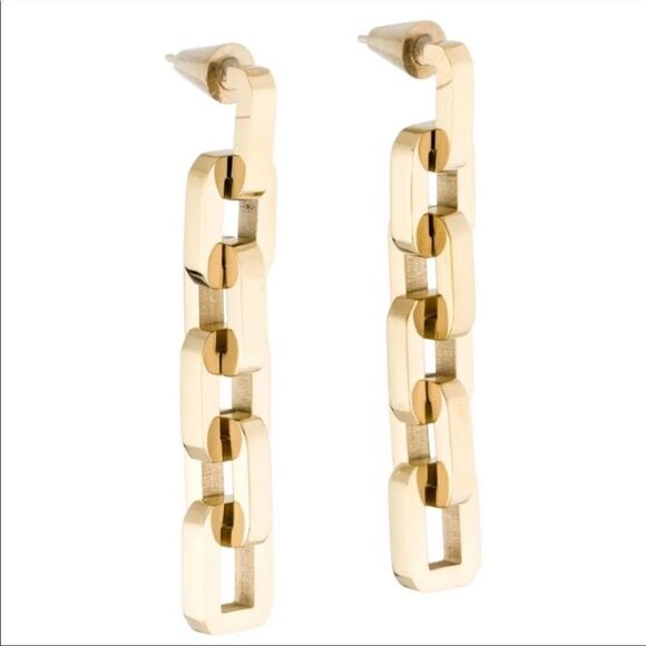 Eddie Borgo Link Earrings - NWT - Picture 1 of 4